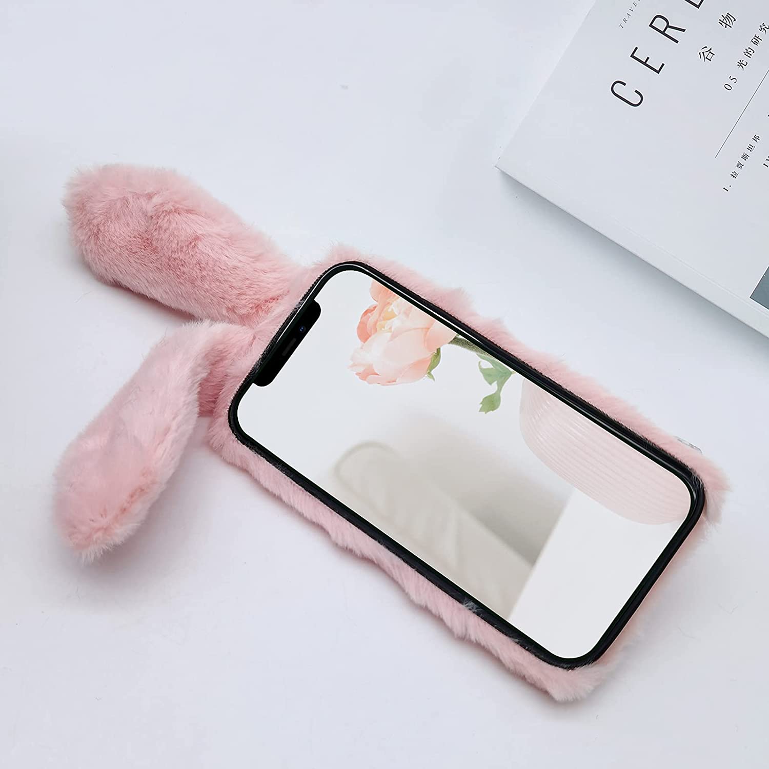 Luxury Bunny Rabbit Fur Plush Case iPhone cover – JustAndBest India