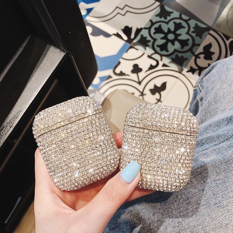 Shining Diamond Stones Luxury AirPods Cover iPhone cover – JustAndBest India