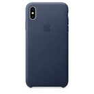 Midnight Blue Premium Leather Cover for iPhone XS Max