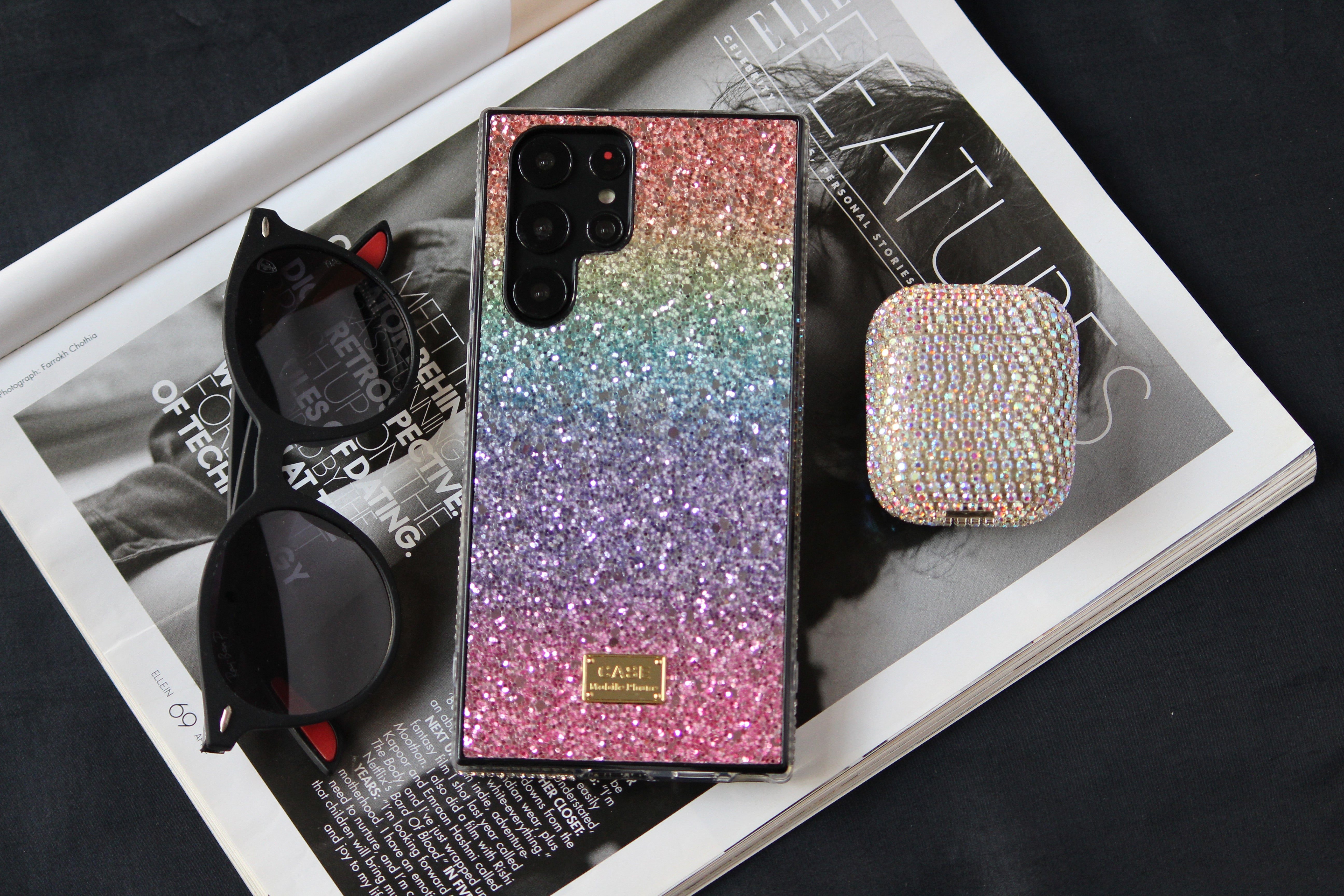 Rainbow Glitter Bling Diamonds Luxury Cover iPhone cover – JustAndBest India