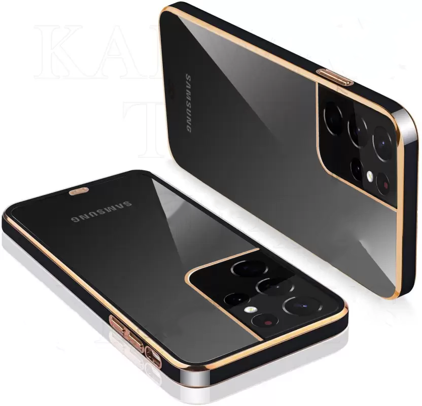 Gold Electroplated Transparent Samsung S21Cover