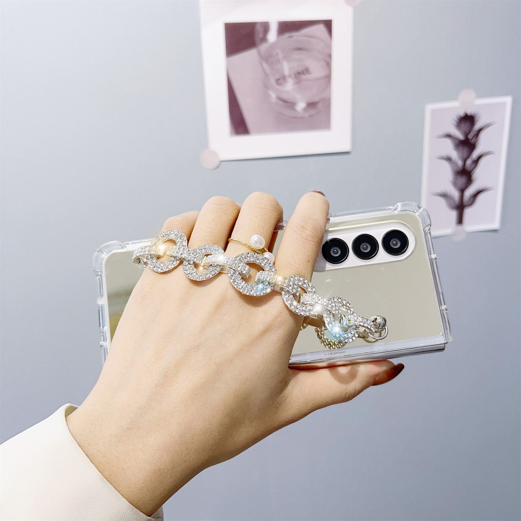 Bling Diamond Rhinestones Luxury Bracelet Cover iPhone cover – JustAndBest India