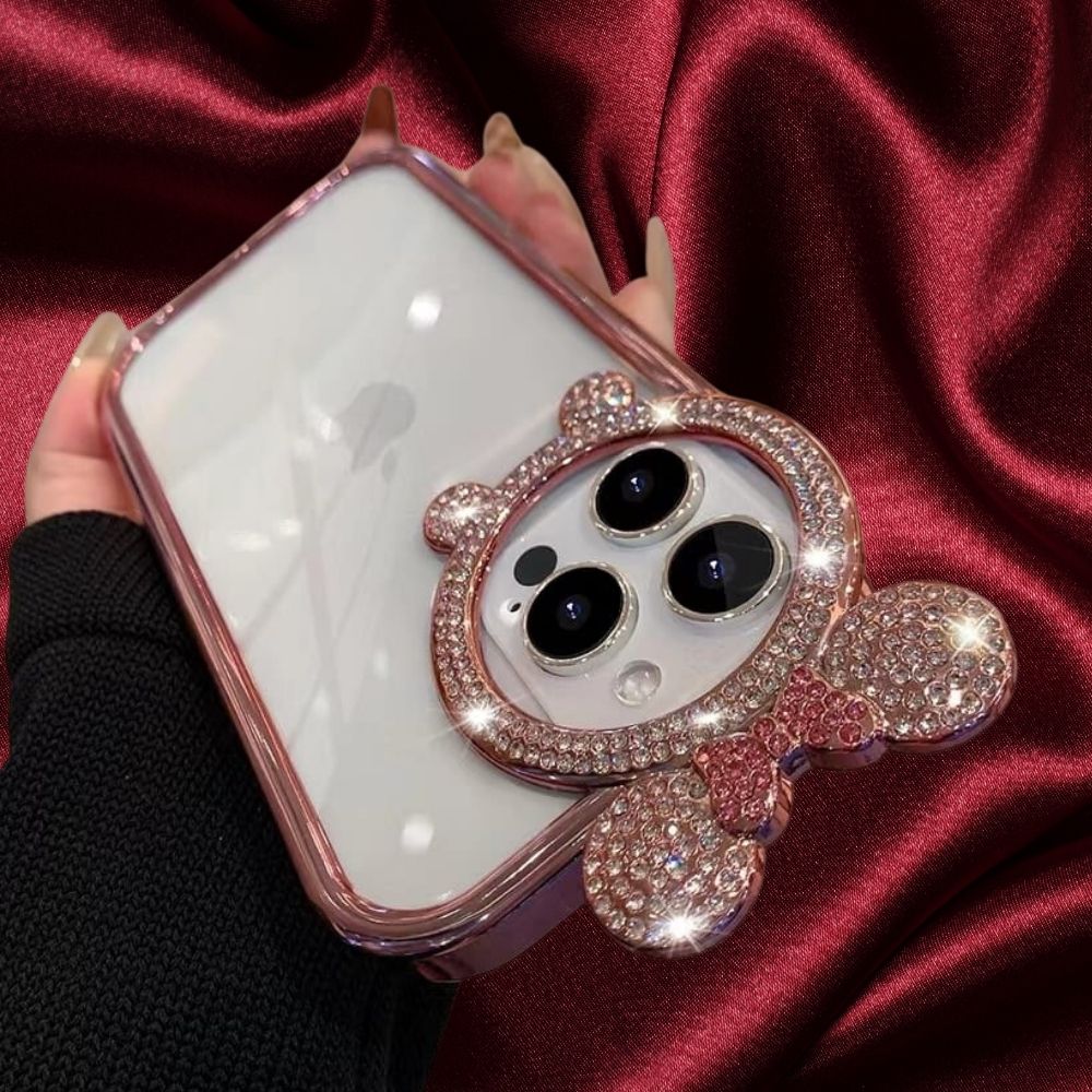 Cute Minnie Mouse Ears Rhinestones Cover iPhone cover – JustAndBest India
