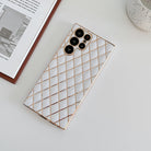 Glossy White Samsung S22 ultra Cover