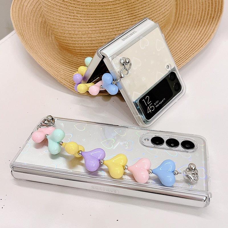 Zazzy Bling Colorful Hearts Bracelet Cover iPhone cover – JustAndBest India
