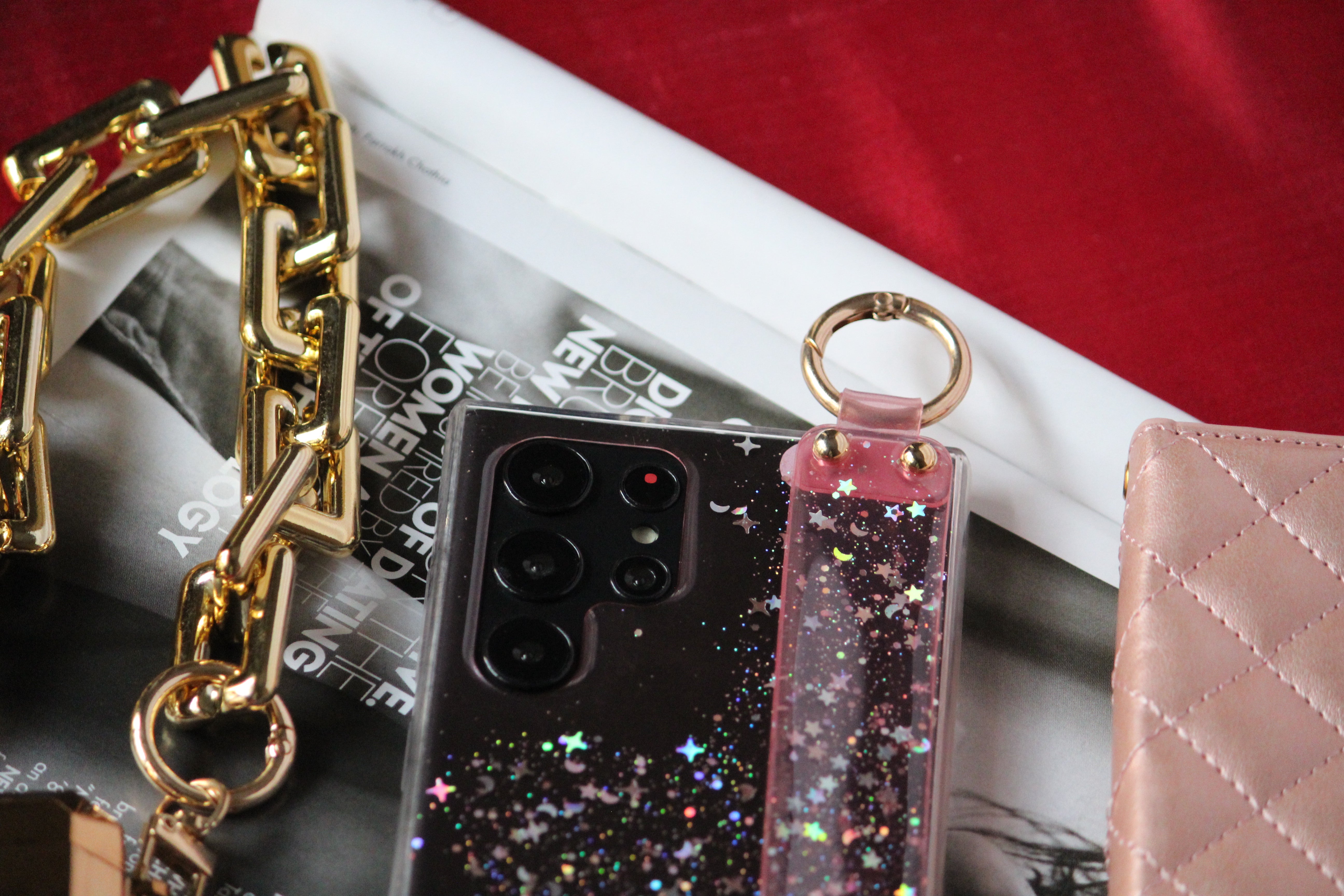 Bling Glitter Hand Strap Cover iPhone cover – JustAndBest India