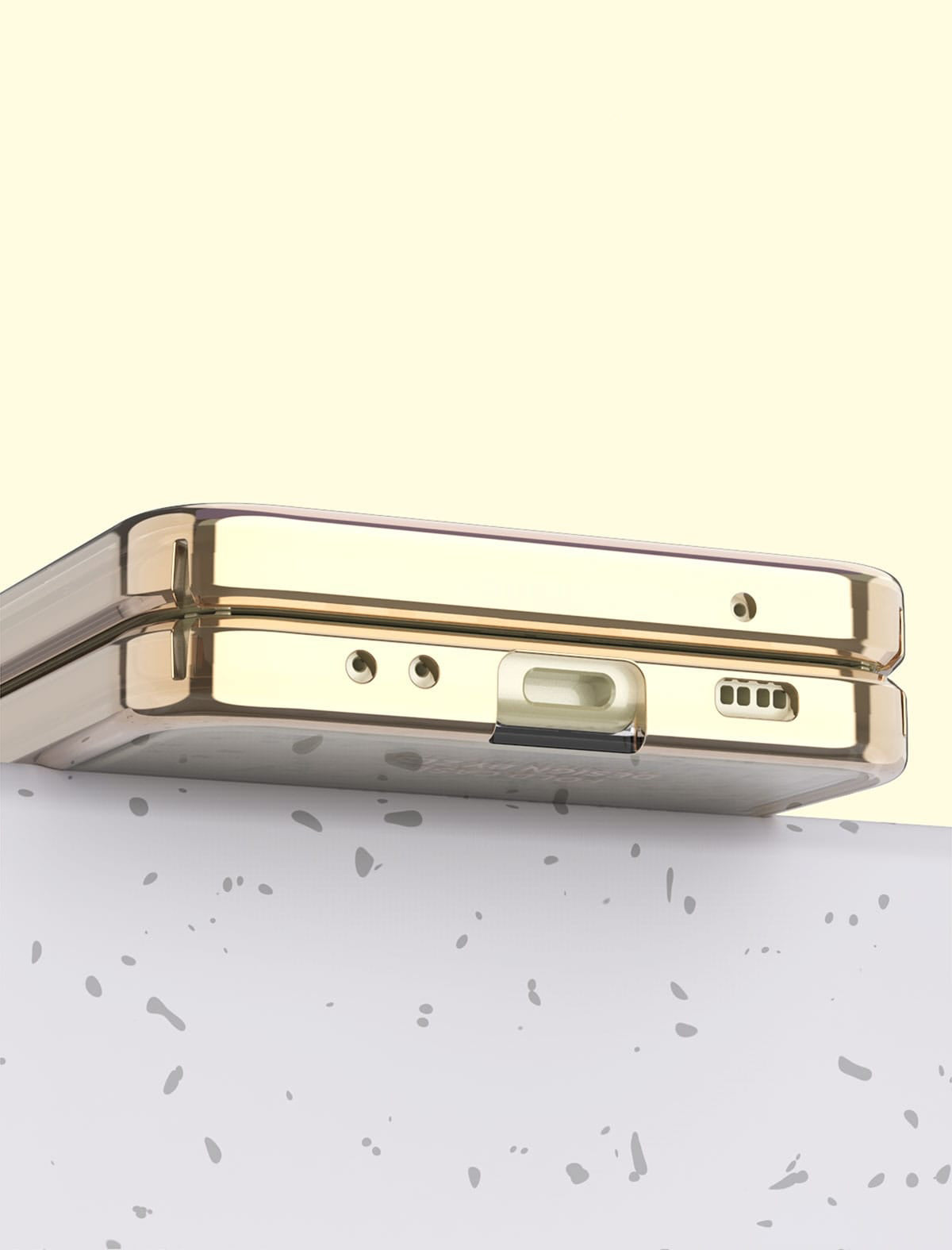 Champagne Gold Leather Premium Slim Cover (with Hinge protection) iPhone cover – JustAndBest India